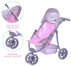 Коляска для кукол трёхколёсная - Фото 2