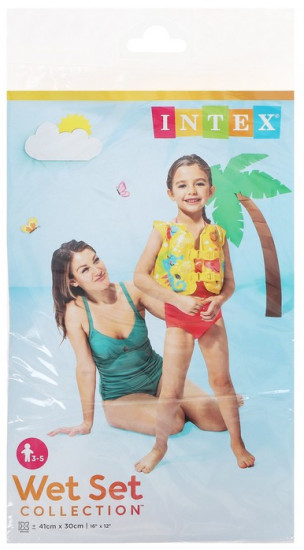 Жилет для плавания надувной «Рыбки»