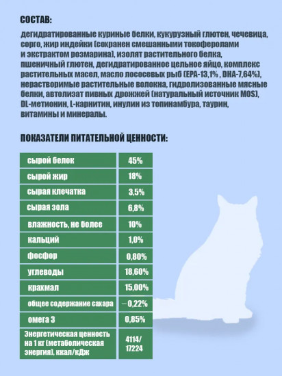 Корм сухой для кошек при сахарном диабете «Diabetic Glucose Control»