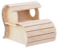 Домик для грызунов деревянный - Фото 1