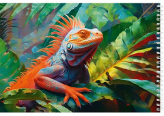 Альбом для рисования «Яркая игуана» - Фото 3