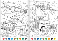 Раскраска по номерам «Военная техника» - Фото 2