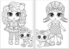 Раскраска для девочек «Гуляем с питомцем» - Фото 1