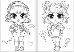 Набор раскрасок для девочек «Стильные девчонки» - Фото 4