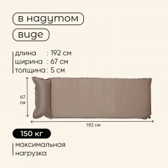 Матрас туристический самонадувной - Фото 2