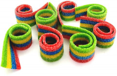 Мармелад жевательный «Sour Belts Rainbow. Разноцветные кислые ремешки» - Фото 3
