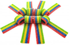 Мармелад жевательный «Sour Belts Rainbow. Разноцветные кислые ремешки» - Фото 5