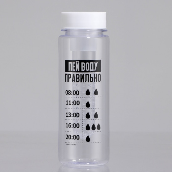 Бутылка для воды «Пей воду правильно»