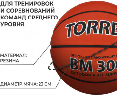Мяч баскетбольный «BM300» - Фото 1