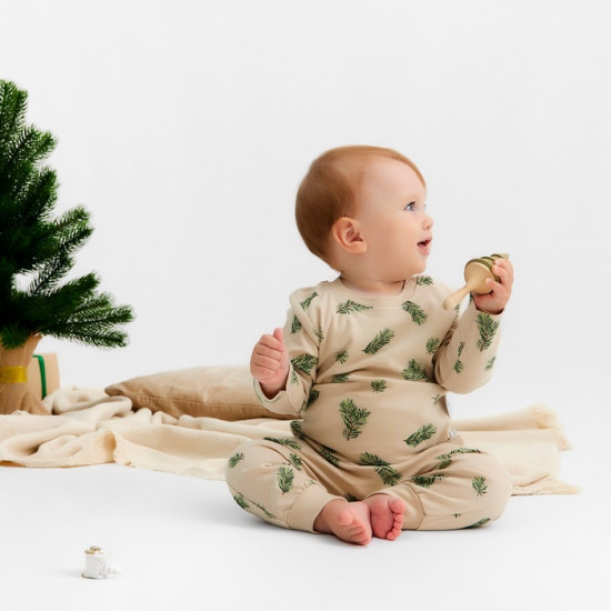Комплект для новорожденных «Еловые веточки»