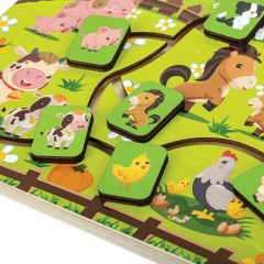 Игра-лабиринт деревянная развивающая - Фото 7