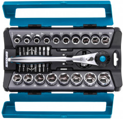 Набор головок торцевых с трещоткой - Фото 1