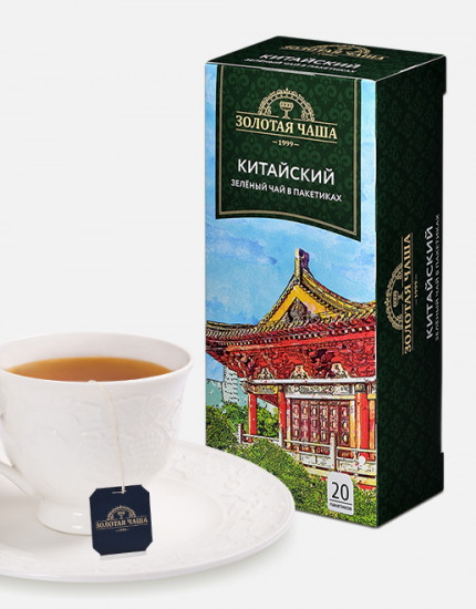 Чай зелёный байховый китайский пакетированный
