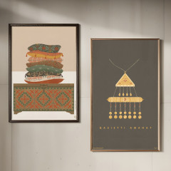 Набор постеров интерьерных «Qasietti amanat» - Фото 1