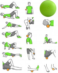 Мяч массажный МФР для стоп, рук, спины и шеи твердый - Фото 5