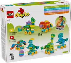 Конструктор Duplo 10451 Динозавры на колесах 3 в 1. 3 in 1 Dinosaurs on Wheels - Фото 3