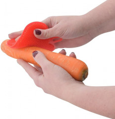 Щетка силиконовая для мытья посуды, овощей и фруктов «Сердце» - Фото 3