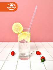 Набор трубочек для коктейлей многоразовых с ершиком «Блестки» - Фото 6