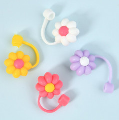 Набор колпачков для коктейльных трубочек «Цветочки» - Фото 1