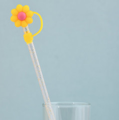 Набор колпачков для коктейльных трубочек «Цветочки» - Фото 3