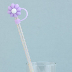 Набор колпачков для коктейльных трубочек «Цветочки» - Фото 5
