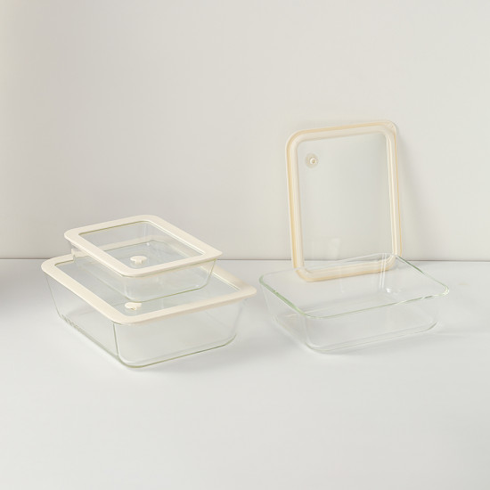 Контейнер для запекания и хранения с крышкой и вакуумным эффектом