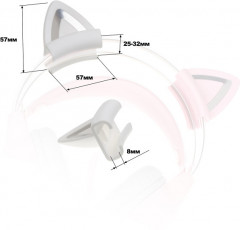 Набор ушек накладных для наушников «White Cat» - Фото 1