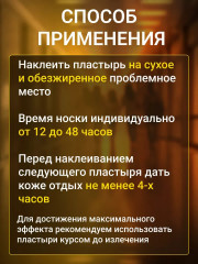 Набор пластырей противовоспалительных «Gold insam» - Фото 7