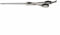 Ножницы для груминга филировочные с большим черным винтом 7" 56T «Silk Slice» - Фото 3