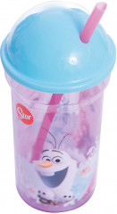 Стакан с соломинкой и крышкой «Холодное сердце» - Фото 1