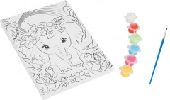 Роспись по холсту «Слоник» - Фото 2