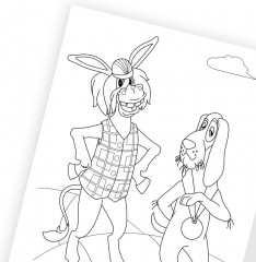 Раскраска «Союзмультфильм. Приключения бременских музыкантов» - Фото 3