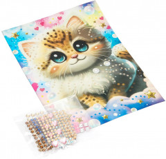 Мозаика алмазная «Котик» - Фото 1