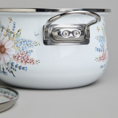 Набор кастрюль эмалированных с крышками «Дворцовый парк» - Фото 7