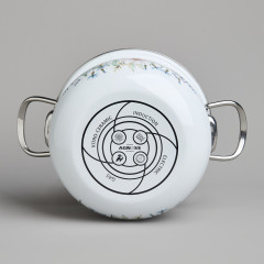 Набор кастрюль эмалированных с крышками «Дворцовый парк» - Фото 8