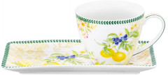 Чашка с блюдцем для десерта «Лимоны» - Фото 3