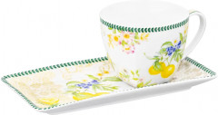 Чашка с блюдцем для десерта «Лимоны» - Фото 4