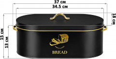 Хлебница с откидной крышкой - Фото 1