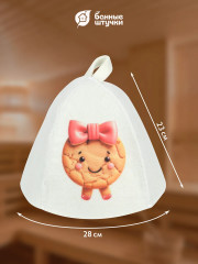 Шапка для бани и сауны детская «Печенька» - Фото 3