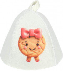 Шапка для бани и сауны детская «Печенька» - Фото 5