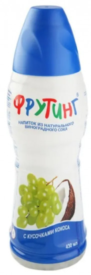 Напиток из виноградного сока с кусочками кокоса