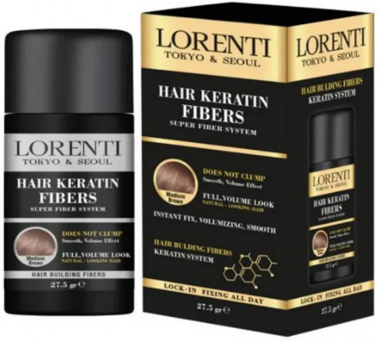 Пудра для укладки волос «Keratin Fibers Brown»