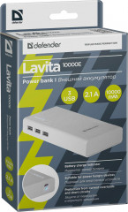 Аккумулятор внешний Defender Lavita 10000 mAh - Фото 3