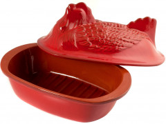 Форма с крышкой для запекания курицы «Montalcino Red» - Фото 1