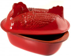 Форма с крышкой для запекания курицы «Montalcino Red» - Фото 3