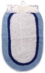 Двусторонний коврик для ванной «Torta» (50х80, 100% хлопок, цвет голубой) - Фото 1