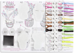 Набор для вышивания на фетре «Эмоциональные кактусы» - Фото 4