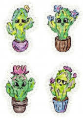 Набор для вышивания на фетре «Эмоциональные кактусы» - Фото 2