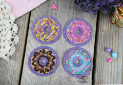Набор для вышивания на фетре «Пончики» - Фото 1