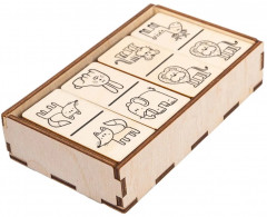 Домино детское деревянное «Зверята» - Фото 7